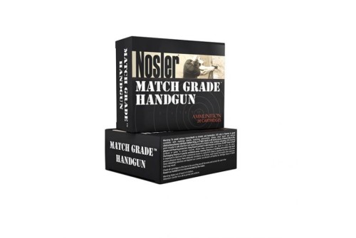 Nosler Match Grade 9mm Luger 124 grain Jacketed Hollow Point Handgun Ammo, 20/Box - 51286