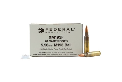 Federal 5.56mm 55gr MCBT Ammunition 20rds - XM193F