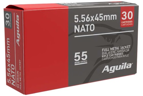 Aguila 5.56x54, 55gr, FMJ [MPN: 1E556155] - 30 rounds