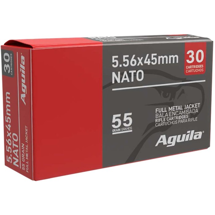 Aguila 5.56x54, 55gr, FMJ [MPN: 1E556155] - 30 rounds