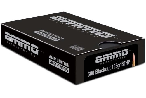 Ammo Inc 300 AAC Blackout 155 Gr BTHP Rifle Ammunition 20rds