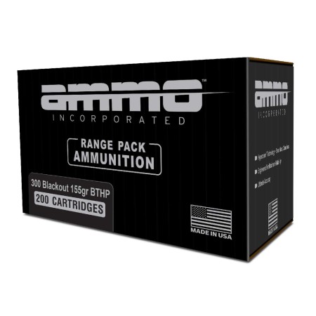 Ammo Inc 300Blackout 155gr BTHP, 200rd Range Pack -300B155BTHP-A200