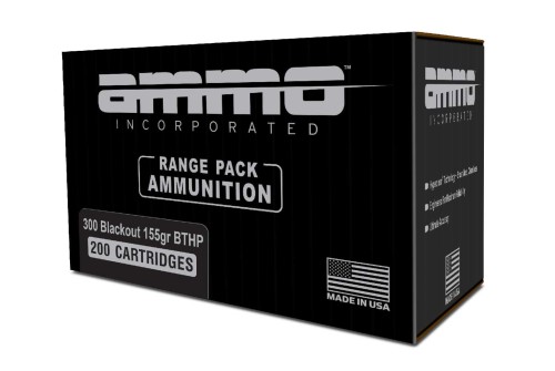 Ammo Inc 300Blackout 155gr BTHP, 200rd Range Pack -300B155BTHP-A200