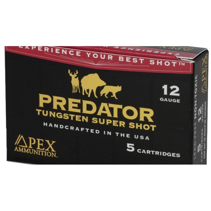 Apex Predator Tss Shotgun Ammo 12 Ga. 3.5 In. 2-1/2Oz #Bb Shot 5 RD PK35-BB