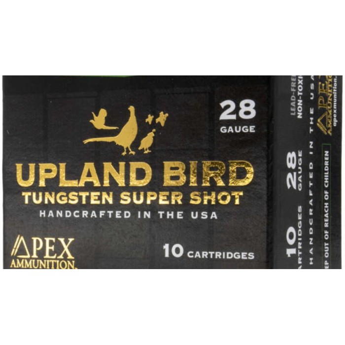 Apex Upland Bird Tss Z-Series Shotgun Ammo 28 Ga. 2-3/4 In. 3/4Oz #9 Shot Upland 10 RD Z28-9UP