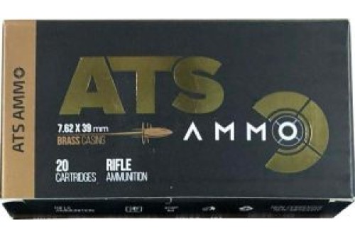 ATS Ammo 7.62x39mm M67 124gr FMJ - Free Shipping!!