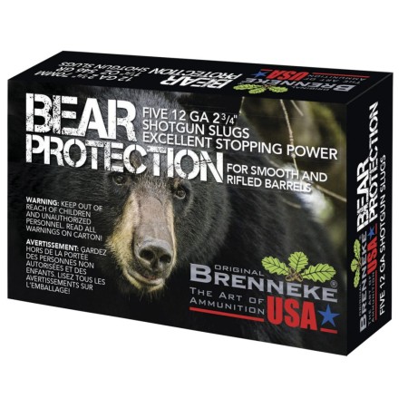 Brenneke Bear Protection 12 Ga, 2.75", 1 1/4 oz, Slug Shot, 5rd Box