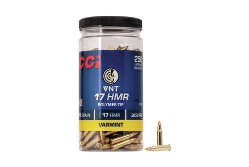 CCI Ammunition VNT .17 Hornady Magnum Rimfire 17 grain VNT Rimfire Ammo, 250 Rounds, 958CC