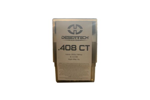 Desert Tech DTM .408 CheyTac 400gr Ammunition Box of 10rds DTM-408400-BX