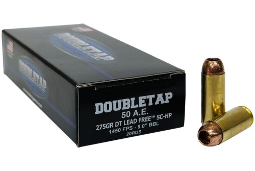 DoubleTap Lead Free Brass .50 AE 275 Grain 20-Rounds SCHP