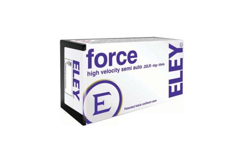 Eley Ammunition .22 Long Rifle 42 Grain Round Nose Lead Solid Rimfire Ammo, 50 Rounds, 02400