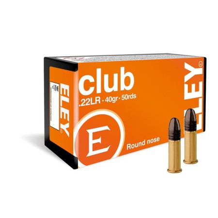 Eley Biathlon Club 22LR 40GR RN 50RD - Brass Casing