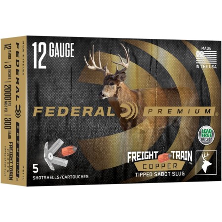 Federal Freight Train 20 Ga, 2.75", 275gr, Copper Tipped Sabot, 5rd Box