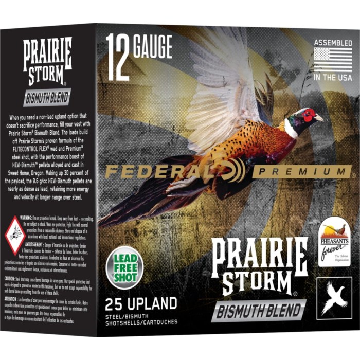 Federal Prairie Storm Bismuth Blend Shotshells 12ga 3