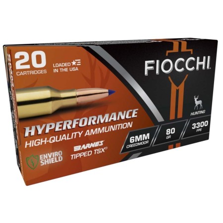 Hyperformance Tipped TSX 80 gr 6mm Creedmoor Rifle Ammo - 20 Round Box