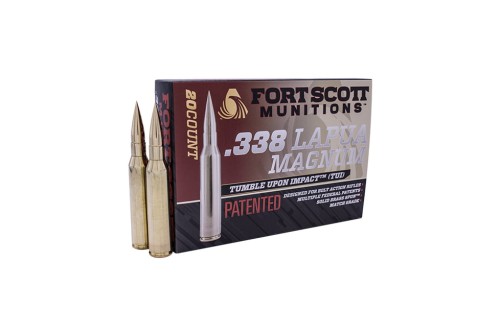 Fort Scott Munitions 338 Lapua Magnum 250 Grain Centerfire Rifle Ammunition, 20 Rounds, 338-250-SBV1