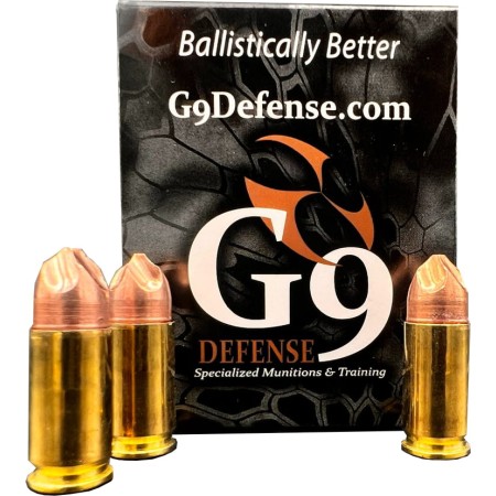 G9 Defense 9mm 126 Grain Subsonic Woodsman Brass Cased Pistol Ammo, 20 Rounds, E-9MM-126A