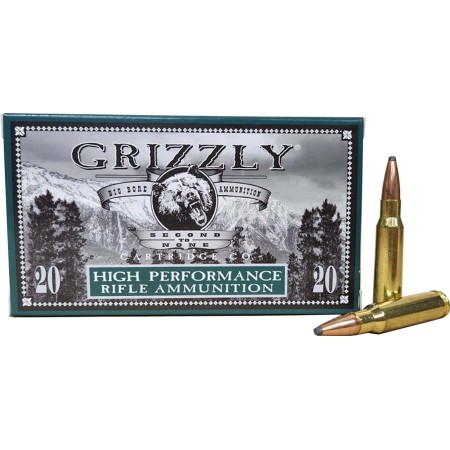 Grizzly Cartridge 308 Winchester 180 Grain Soft Point Pistol Ammo, 20 Rounds, GC308W14