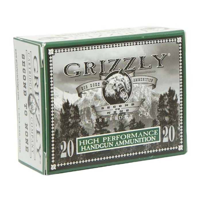 Grizzly Cartridge 9 mm 124 Grain Jacketed Hollow Point Pistol Ammo, 20 Rounds, GC9MM2