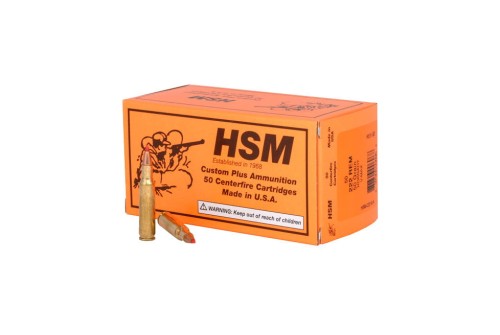 Hsm Ammunition 222 Rem 50Gr Hornady V-Max 20Rd 25Bx/Cs 222-8-N-20