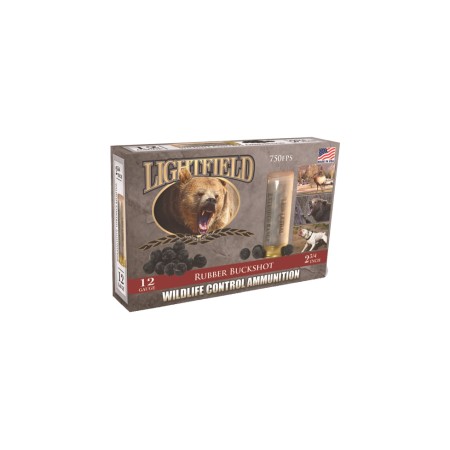 Lightfield Ammunition Lightfield 12ga 2.75'' Rubber Buckshot 21-balls 5-pk