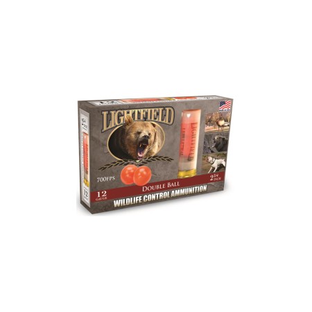 Lightfield Ammunition Lightfield 12ga 2.75'' W/2 Rubber Balls 5-pack