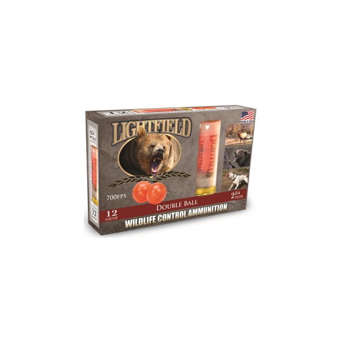 Lightfield Ammunition Lightfield 12ga 2.75'' W/2 Rubber Balls 5-pack