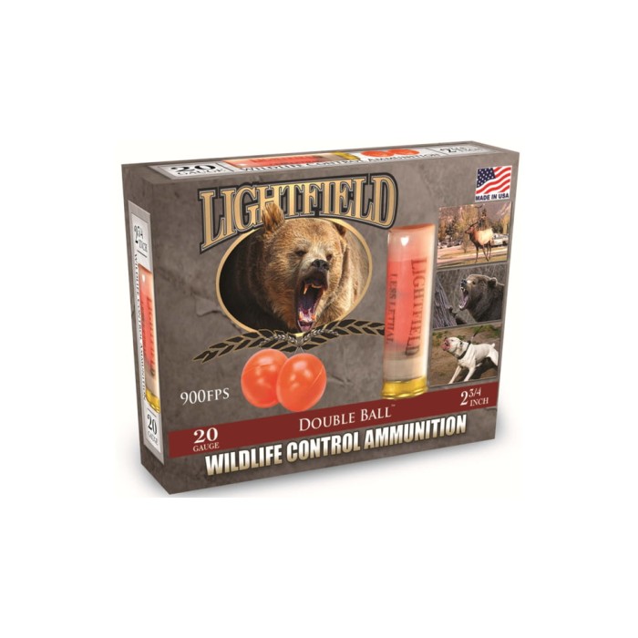 Lightfield Ammunition Lightfield 20ga 2-3/4'' Double Ball 5-pack