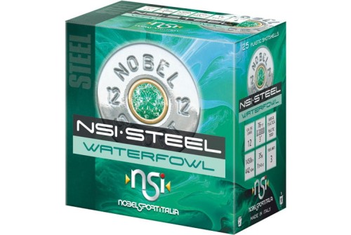 NOBEL SPORT STEEL WATERFOWL 12GA 3 1-1/4OZ #3 250RD