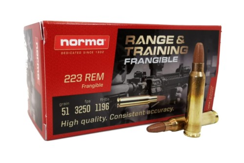 Norma Range & Training .233 Rem 51gr Lead-Free Frangible Ammo (50/box) 630840050