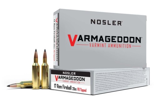 Nosler Varmageddon Rifle Ammunition .17 Rem Fireball 20 gr FB Tipped 4200 fps 20/ct