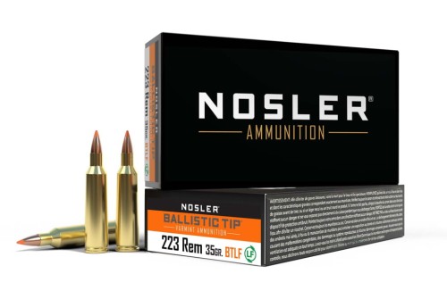 Nosler .223 Remington, Ballistic Tip , 35 grain, Brass Cased, 20 Rounds, 61042