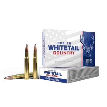 Nosler Whitetail Country Rifle Ammo 30-06 Sprg. 165 gr. SB SP 20 rd.