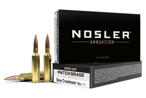 NOSLER AMMO 6MM CREEDMOOR 115GR MATCH RDF HPBT 20rd BOX