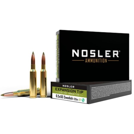 Nosler Expansion Tip Brass 6.5 X 55 120 Grain 20-Rounds