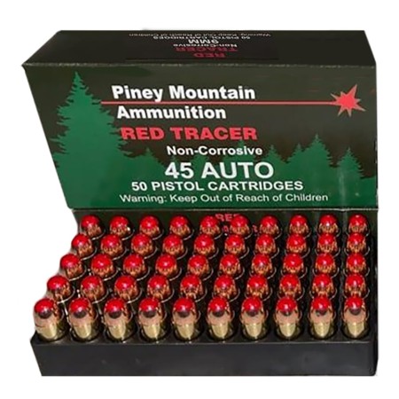 Supernova Red Tracer 45ACP, 225gr. FMJ - 20 Rounds [PMSN45ACR]