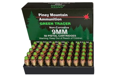 Supernova Green Tracer 9mm, 119gr. FMJ - 20 Rounds [PMSN9MMG]