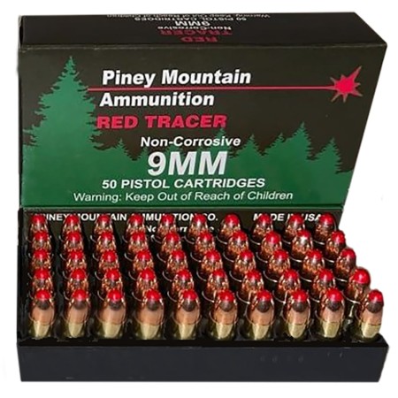 Supernova Red Tracer 9mm, 119gr. FMJ - 20 Rounds [PMSN9MMR]