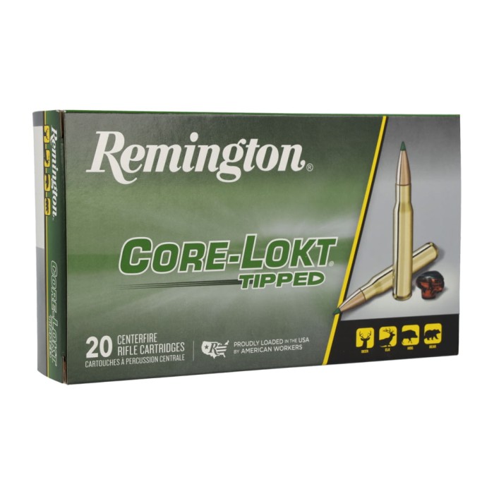 Remington 7mm Magnum 150 Grains Core-Lokt Tipped Brass Cased Centerfire Rifle Ammo, 20 Rounds, 29021