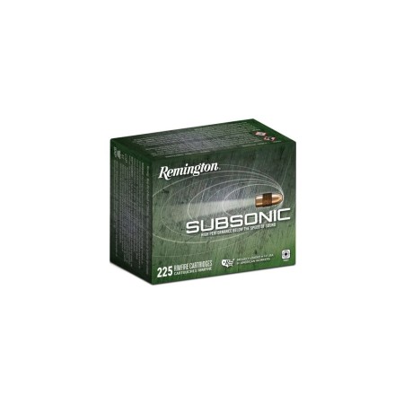 Remington Subsonic Rimfire Brass .22 LR 40 Grain 225-Rounds HP