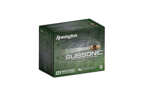 Remington Subsonic Rimfire Brass .22 LR 40 Grain 225-Rounds HP