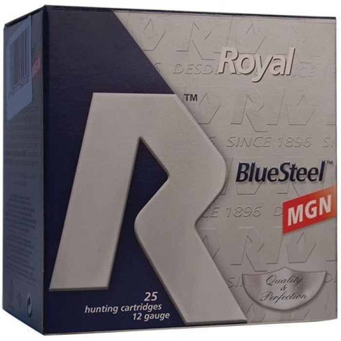 RIO Ammunition Royal BlueSteel 12 ga 3 1/2in MAX 1 3/8 oz Size 4 1550 fps - 25/box, RBSSM404