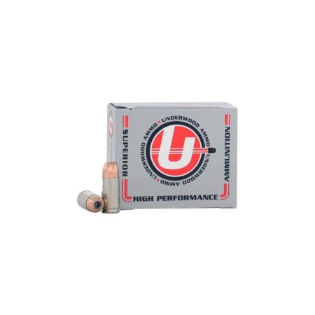 Underwood Ammo 9Mm Luger Handgun Ammo - 124 Grain +P Bonded Jacketed Hollow Point 20Rd Box 137