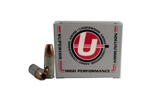 Underwood Ammo 9 mm Luger +P+, 147 Grain, BJHP,Nickel Plated Brass Cased, Pistol Ammo, 20 Pack, A133-133