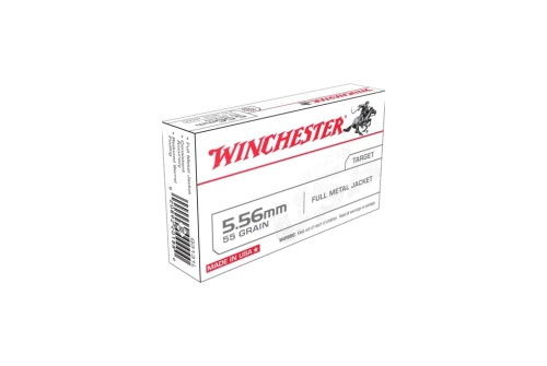 Winchester Lake City M193 Rifle Ammo 5.56mm 55gr FMJ 3240 fps 1000/ct case, WM193KC