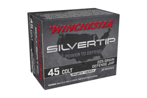 Winchester Super-X .45 Colt 225 Grain Silvertip Jacketed Hollow Point Centerfire Pistol Ammunition, 20 Round, W45CST