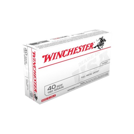 Winchester Usa Handgun Ammunition .40 S&W 180 GR Fmj 500/Ct Q4238C