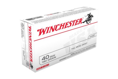 Winchester Usa Handgun Ammunition .40 S&W 180 GR Fmj 500/Ct Q4238C