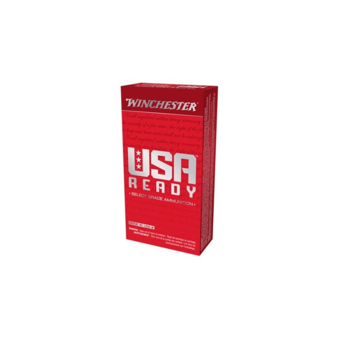 Winchester Usa Ready 10Mm 180Gr Fmj-Fn 50Rd 10Bx/Cs RED19