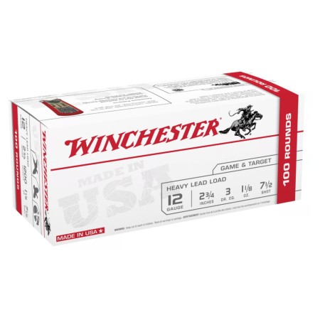 Winchester USA Game and Target Load Shotshell Ammo Value Pack - 12 Gauge - 2-3/4'' - 7.5 Shot Size